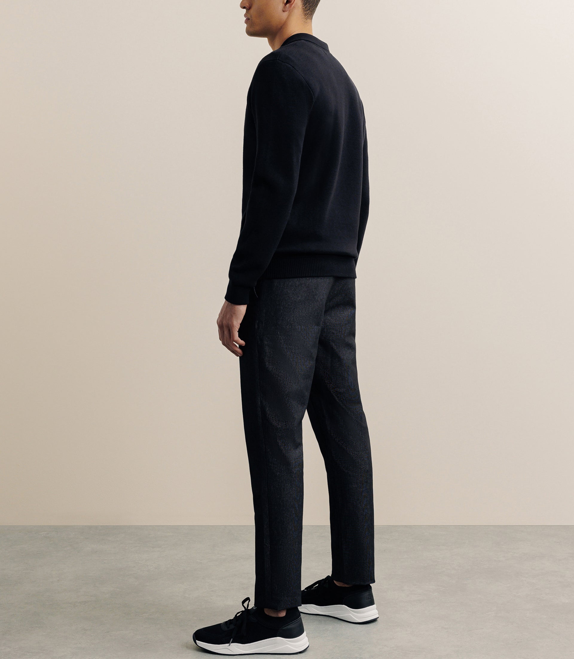 Gilet zippé col chemise noir - IZAC