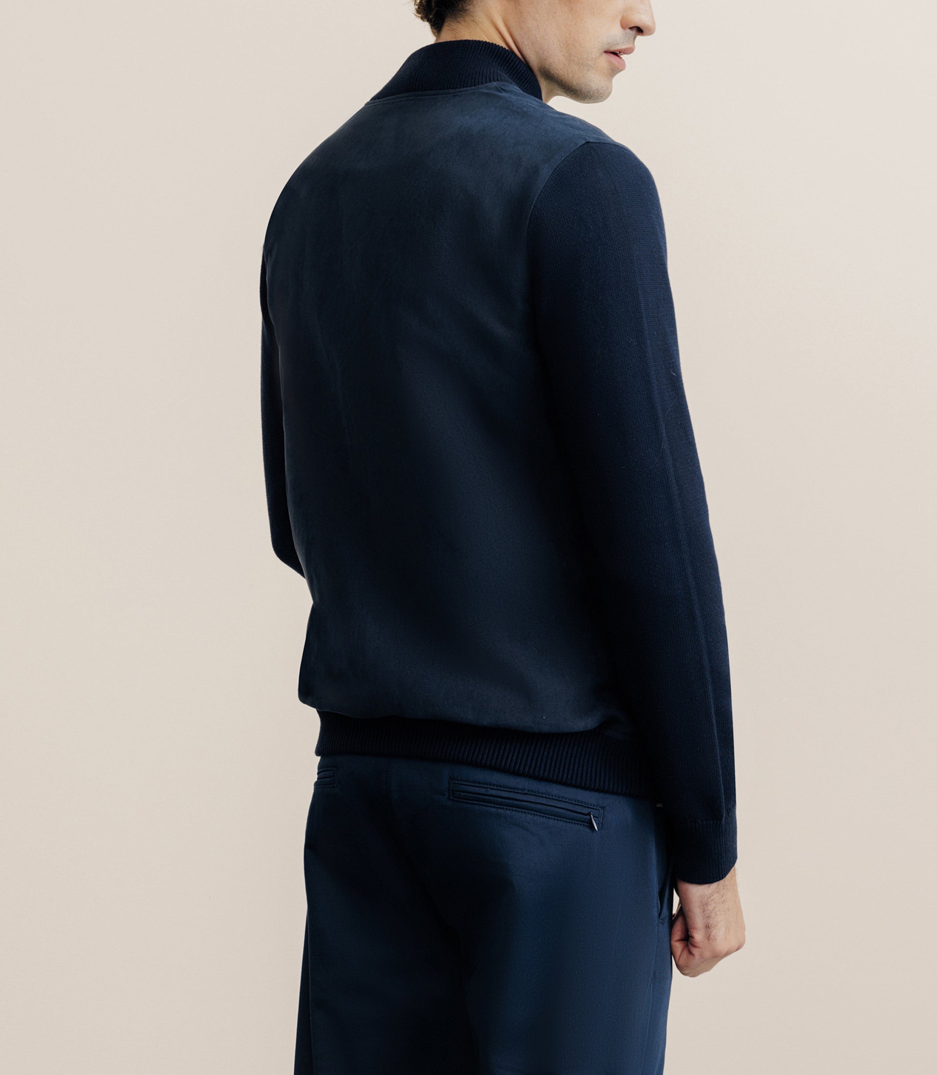 Gilet bi matière marine - IZAC