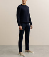 Pull col rond marine - IZAC