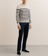 Pull col rond beige - IZAC