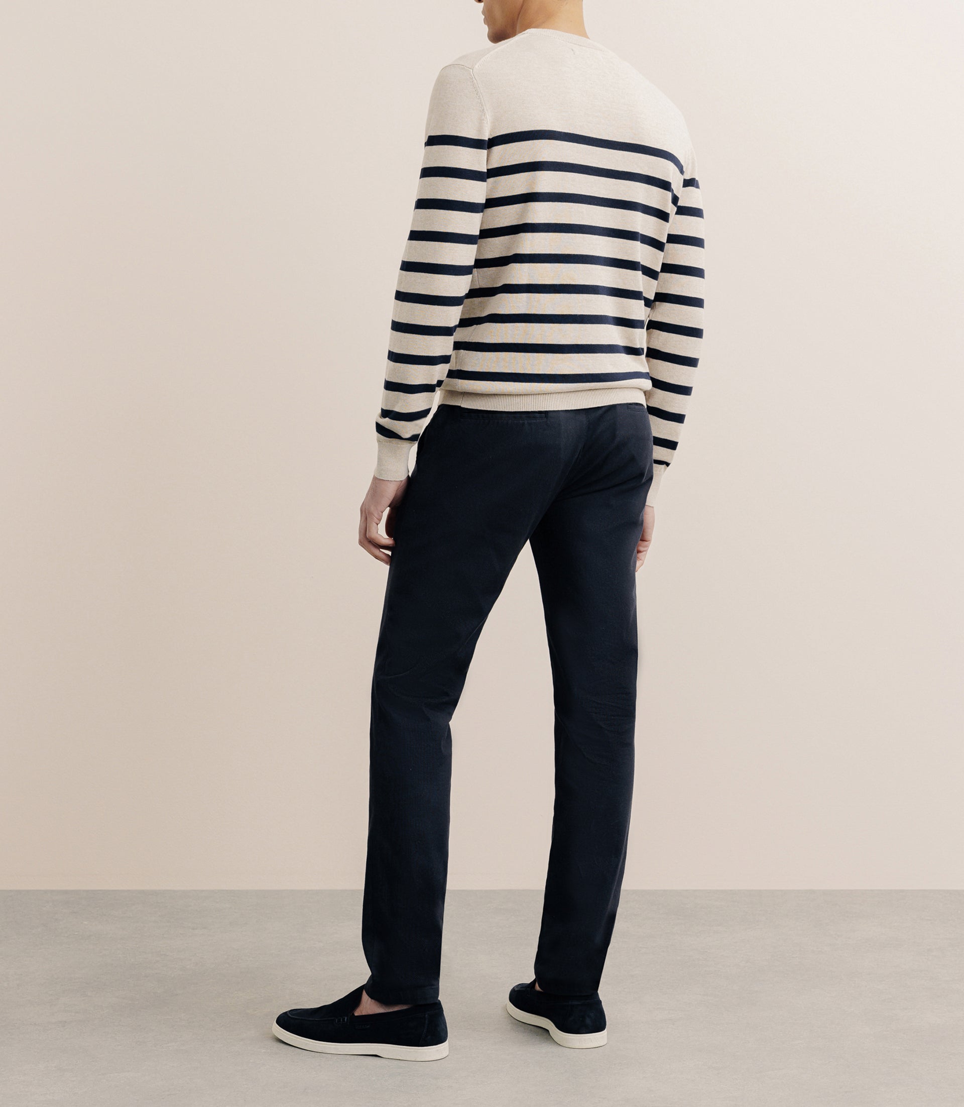 Pull col rond beige - IZAC