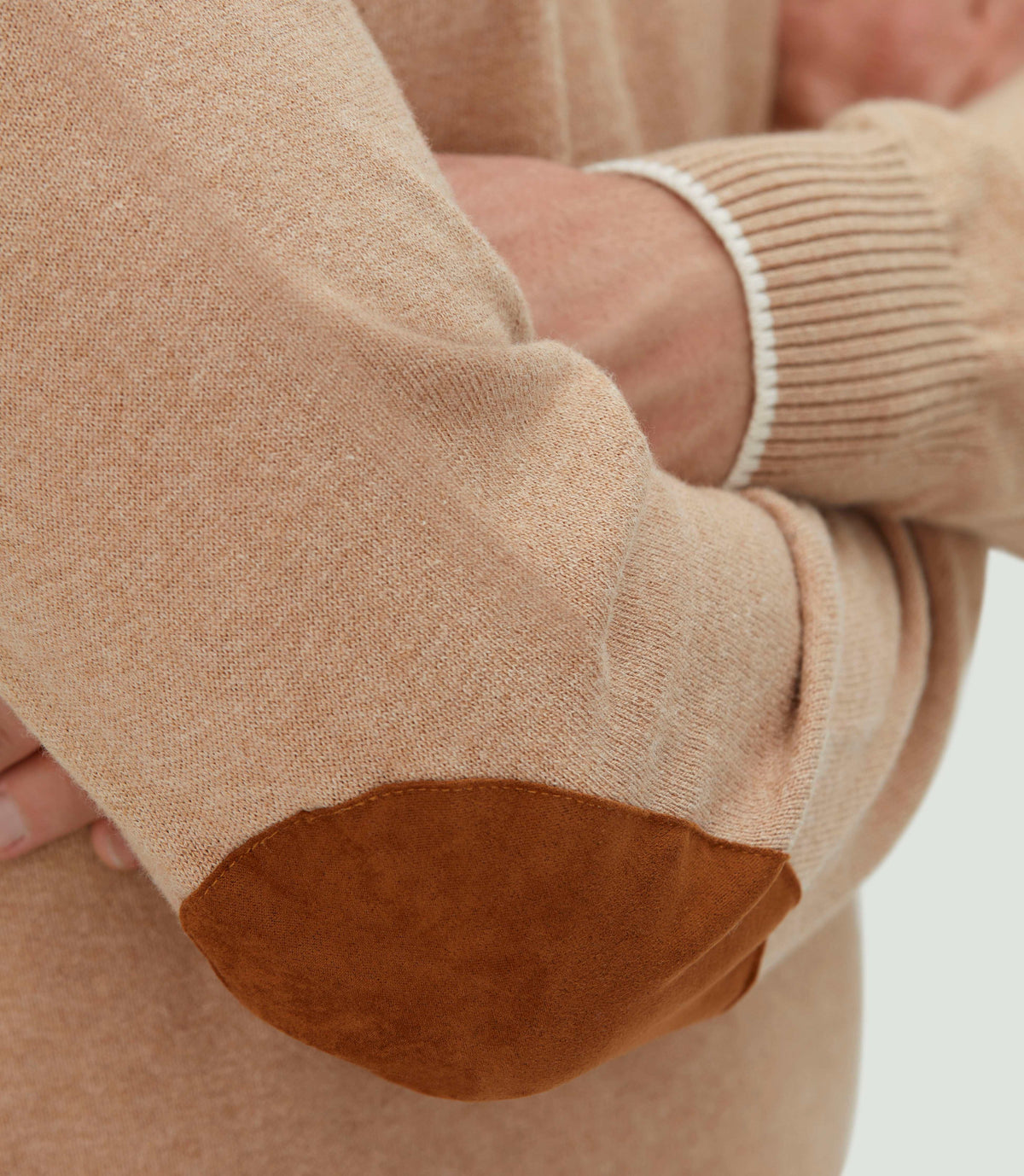 Pull col zippé beige chiné "Lancelot" - IZAC