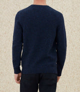 Pull col rond fantaisie marine "Loic" - IZAC