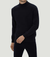 Pull col montant marine "Lorentin" - IZAC