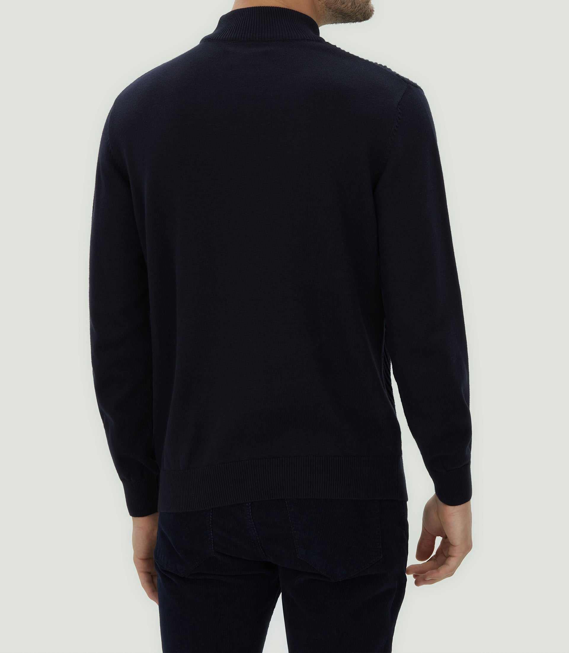 Pull col montant marine "Lorentin" - IZAC