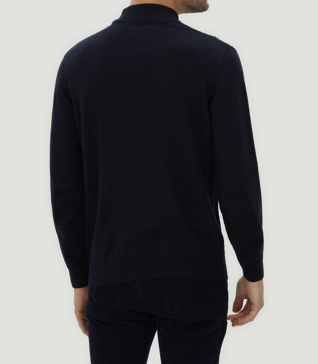 Pull col montant marine "Lorentin" - IZAC