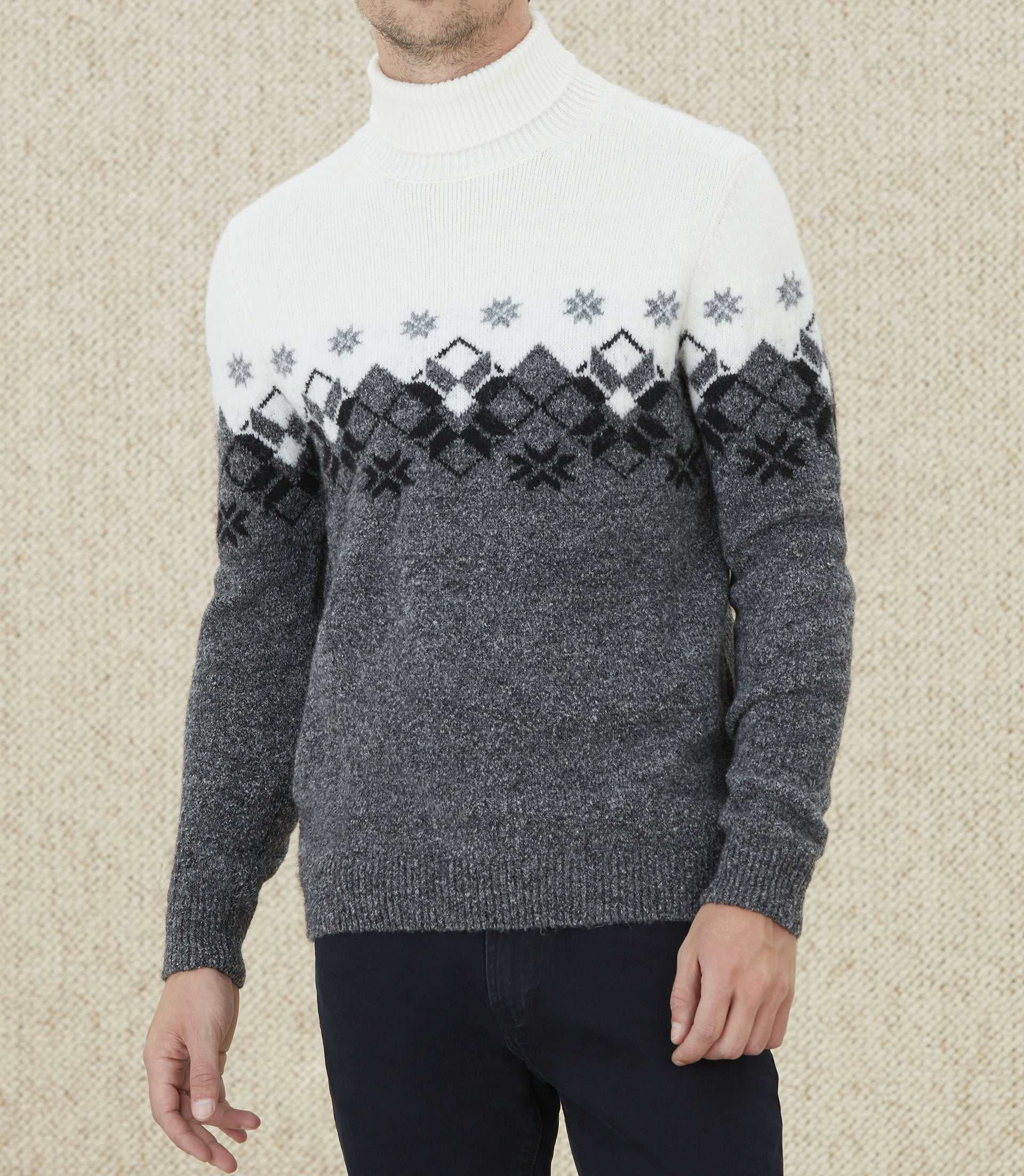 Pull col roulé anthracite "Lyan" - IZAC