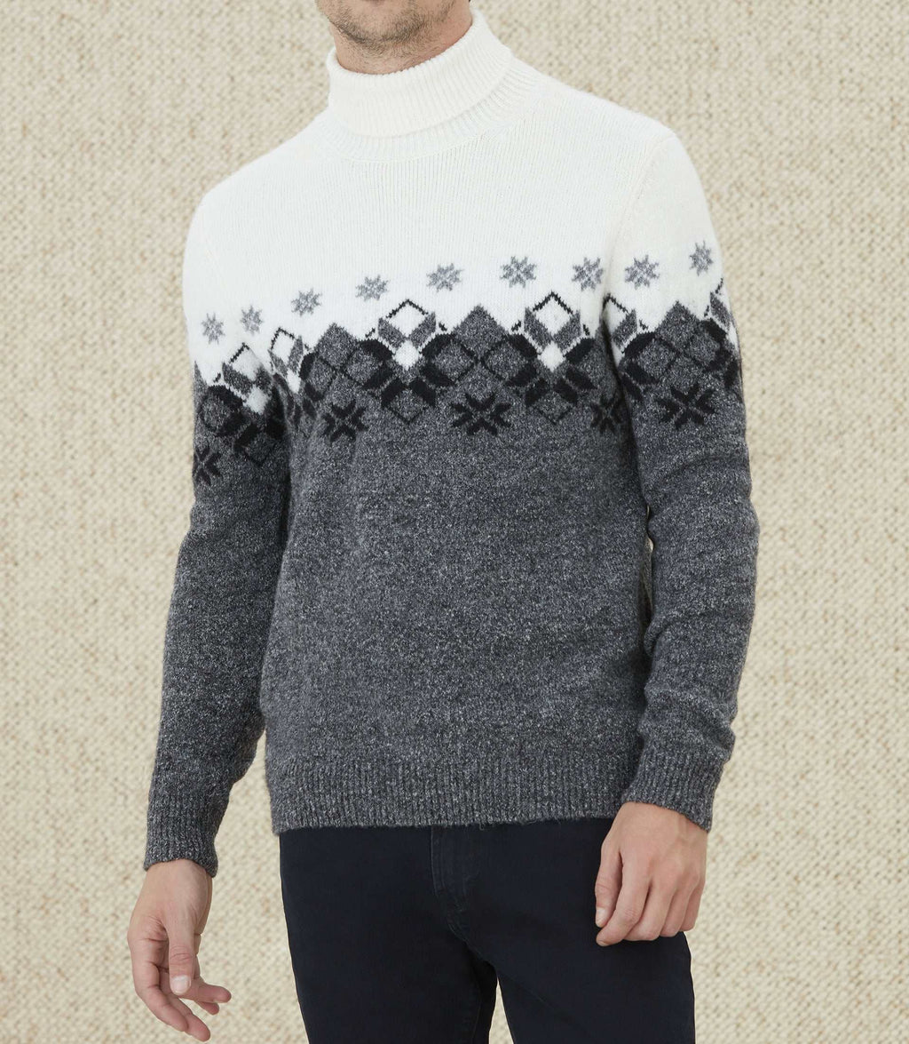 Pull col roulé anthracite "Lyan" - IZAC