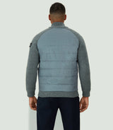 Sweat zippé col montant gris chiné "SWlestat" - IZAC