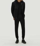 Sweat à capuche noir "SWlisio" - IZAC