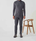 Pull col montant laine gris "Simeo" - IZAC