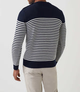 Pull col rond marine "Skanders" - IZAC