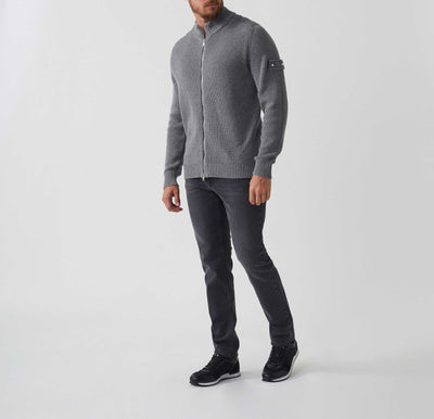 Gilet zippé gris "SWsami" - IZAC