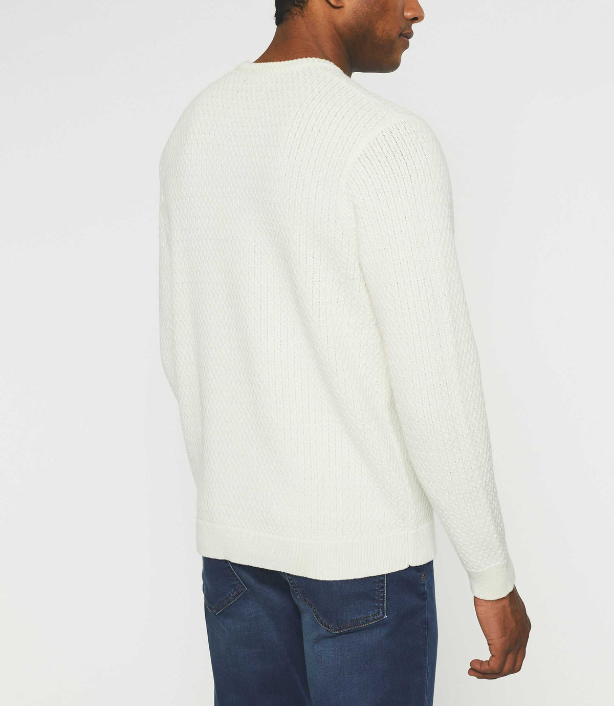 Pull col rond écru BASILIO - IZAC