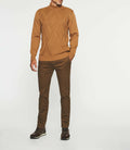 Pull col montant camel BELLINO - IZAC