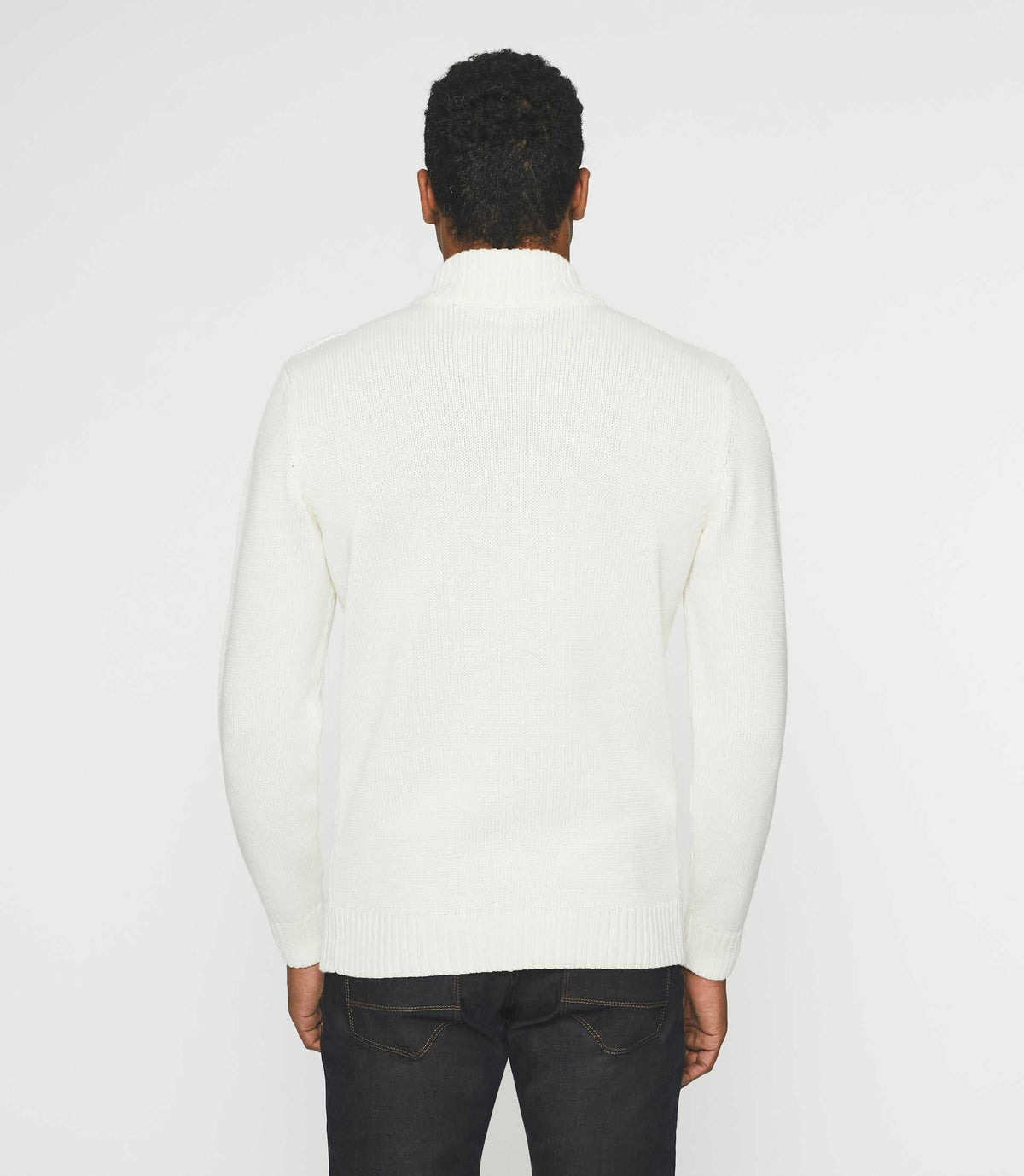 Pull col montant écru BELLINO - IZAC