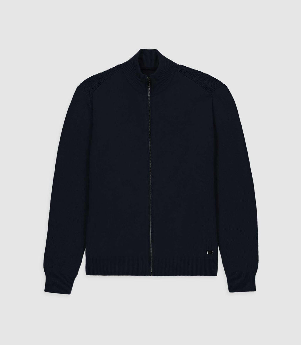 Gilet zippé marine BEN - IZAC