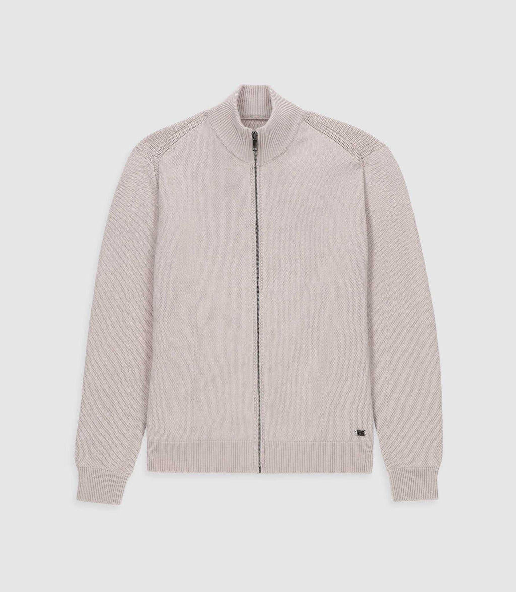 Gilet zippé mastic BEN - IZAC