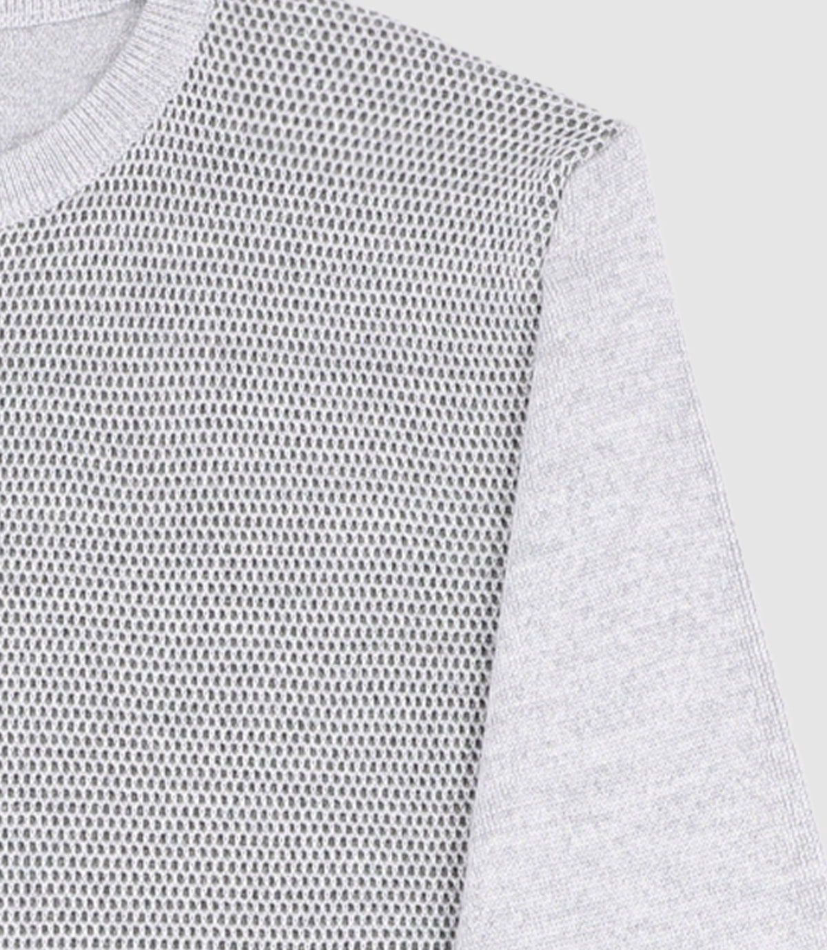 Pull en laine mérinos gris BORIS - IZAC