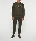 Sweat avec logo brodé kaki SWBALI - IZAC