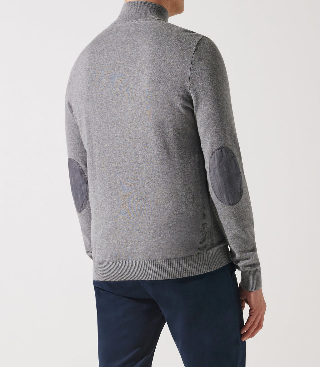 Pull col demi zip gris - IZAC