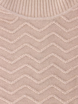 Pull col roule torsade beige - IZAC
