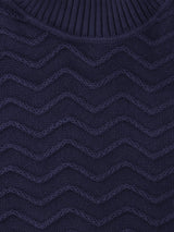 Pull col roule torsade marine - IZAC