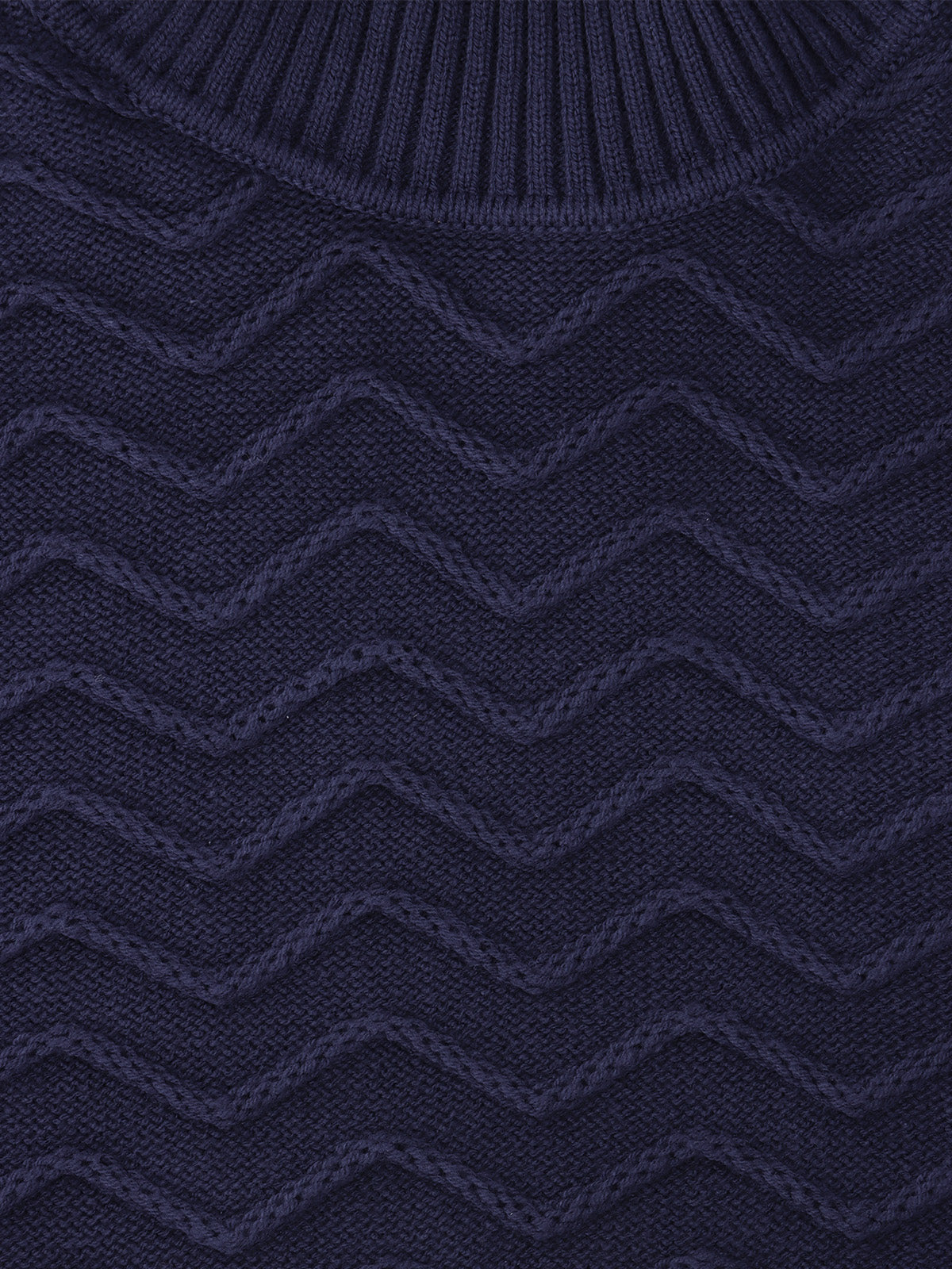 Pull col roule torsade marine - IZAC