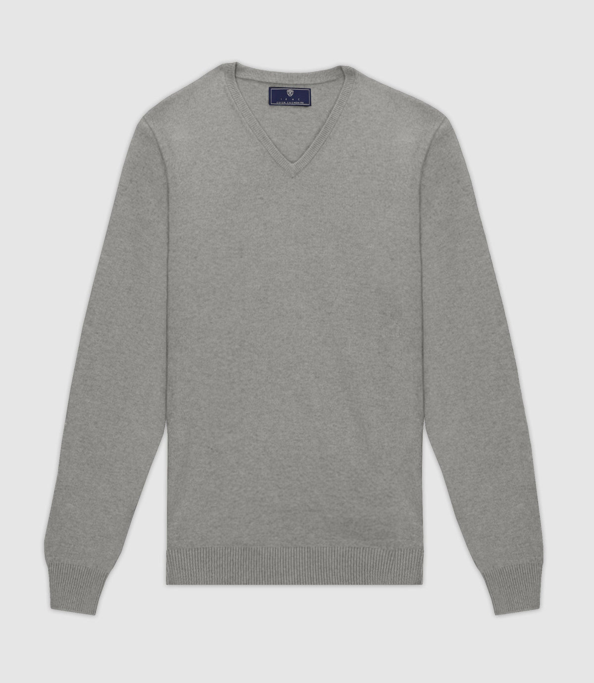 Pull col V gris - IZAC