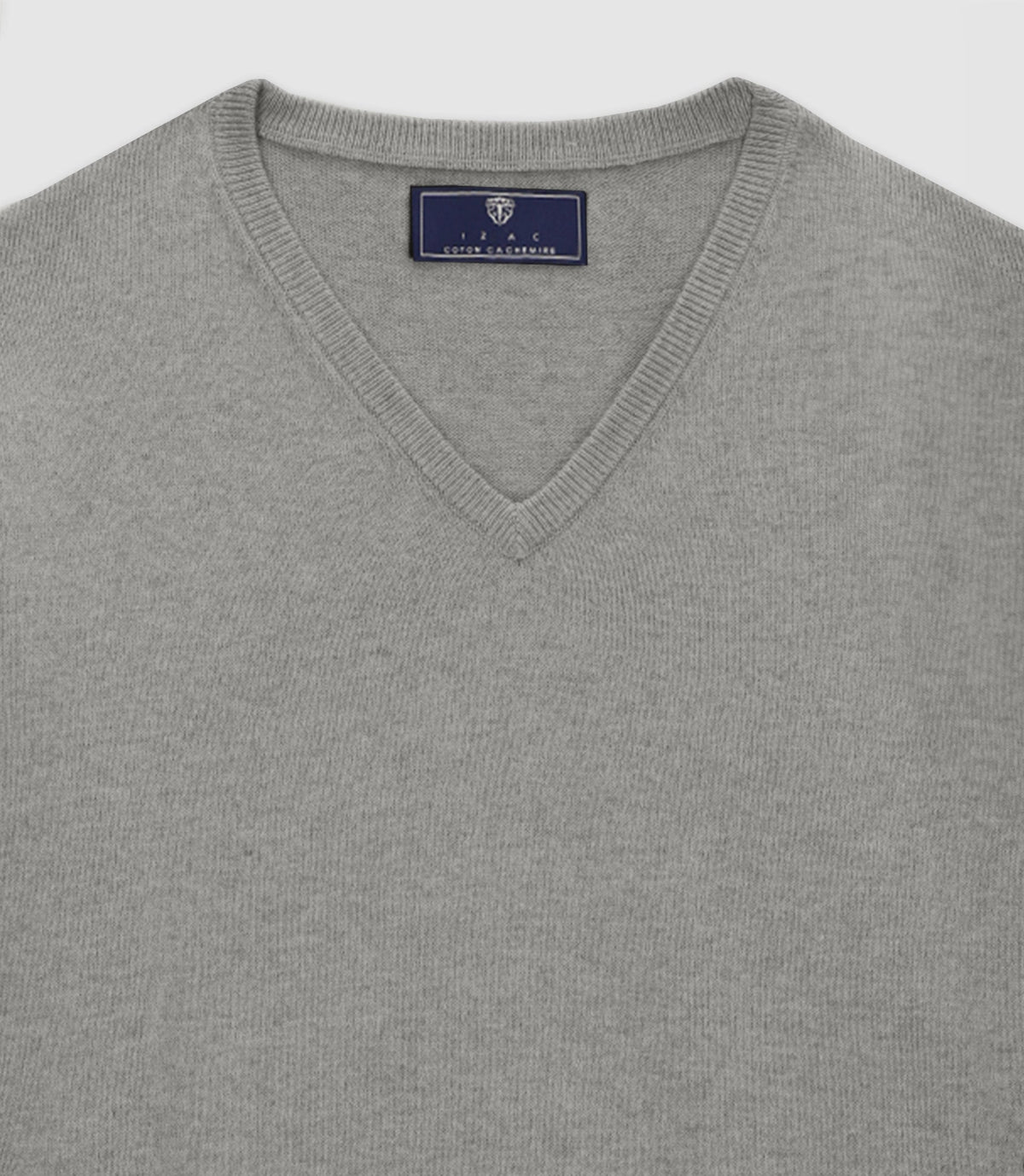 Pull col V gris - IZAC