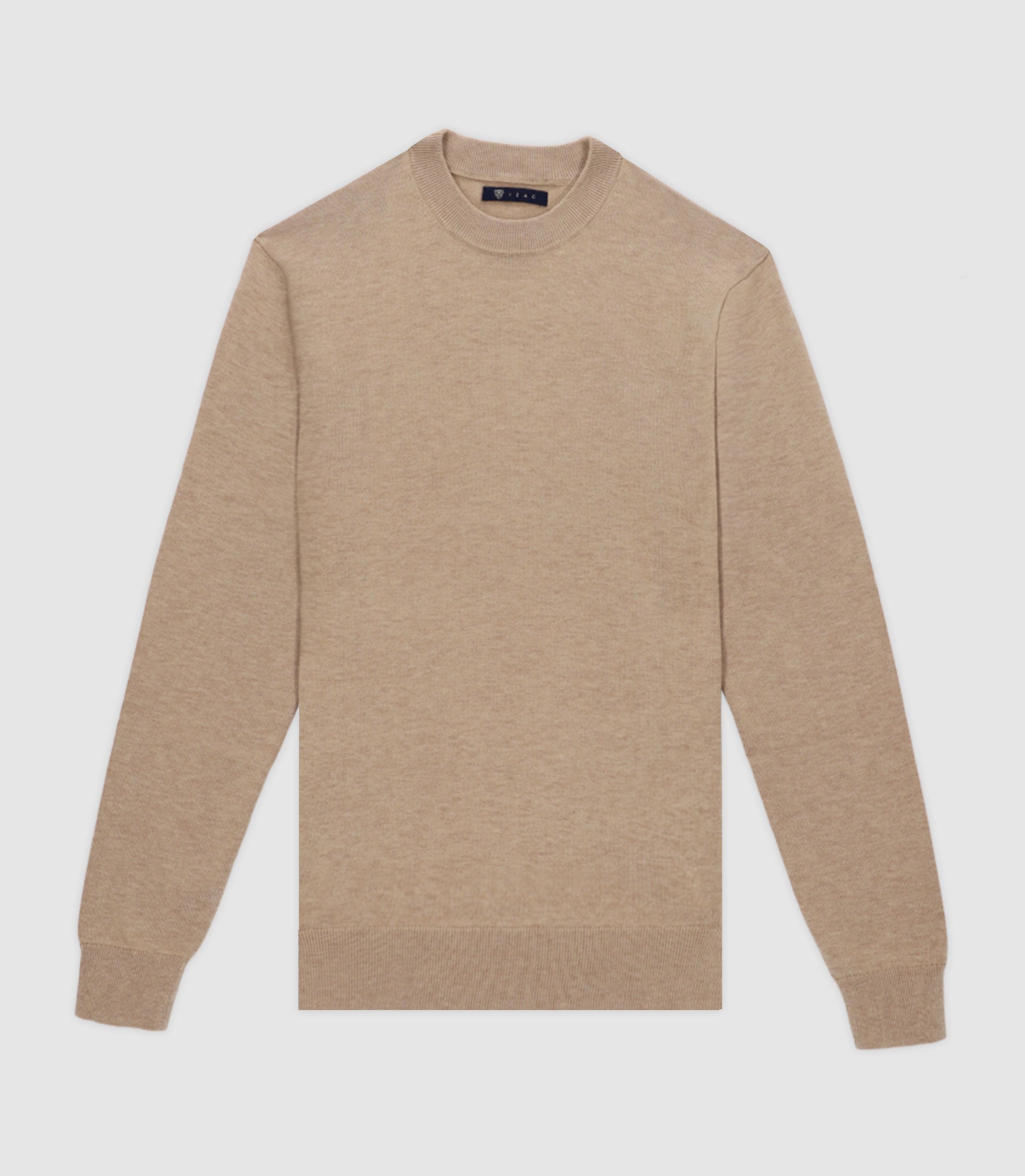Pull col rond BEIGE - IZAC