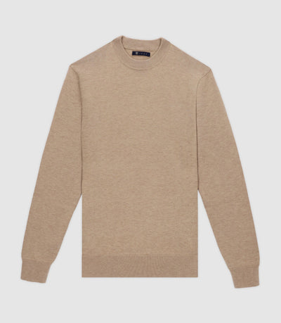Pull col rond BEIGE - IZAC