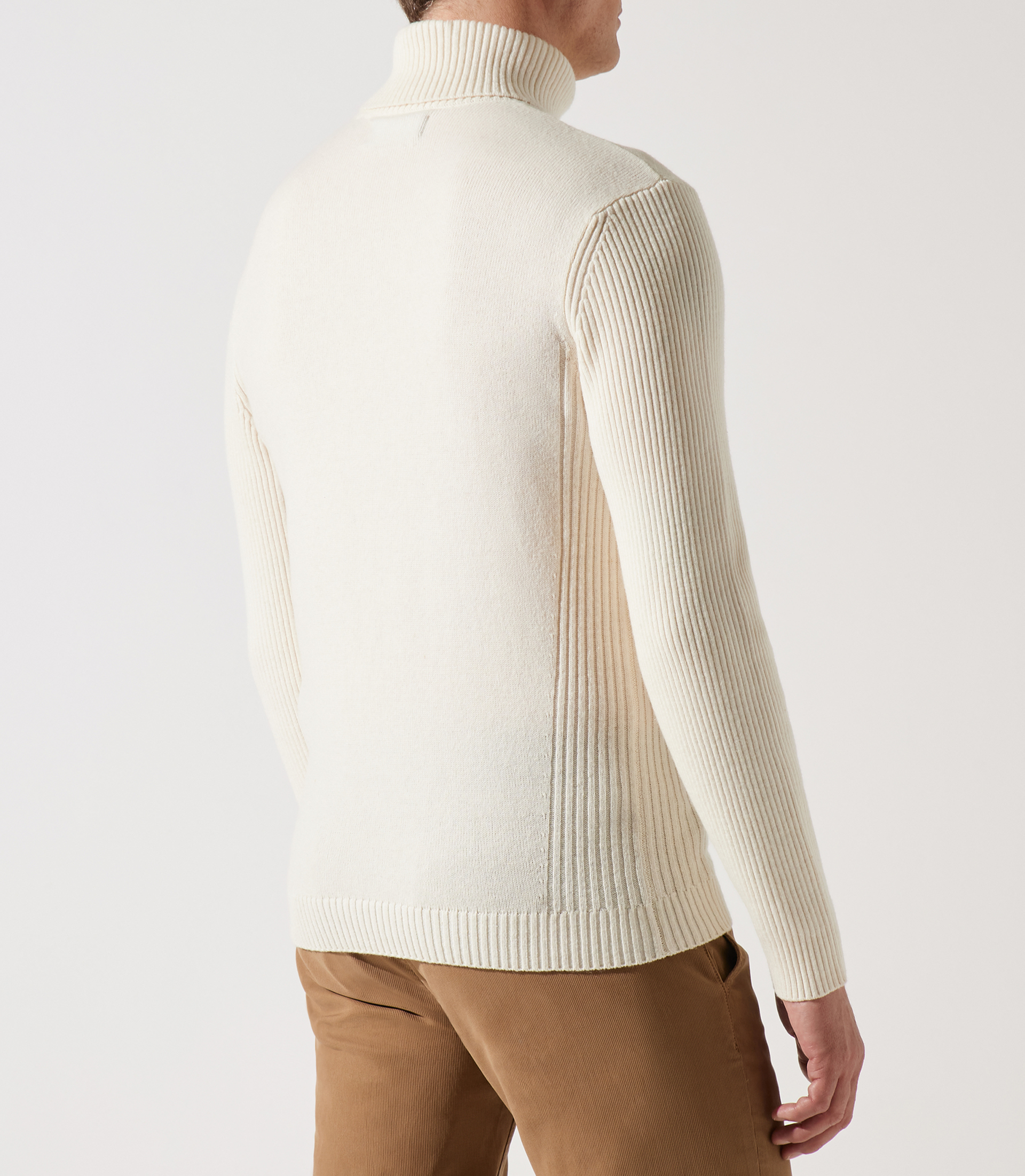 Pull col roulé écru - IZAC