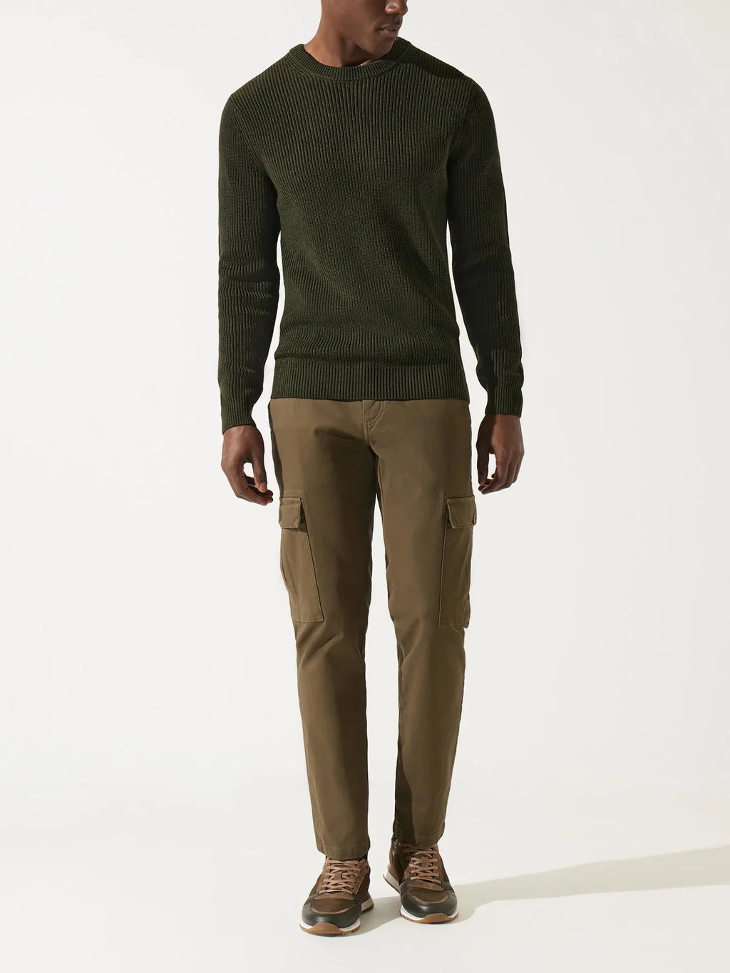 Pull col rond kaki - IZAC