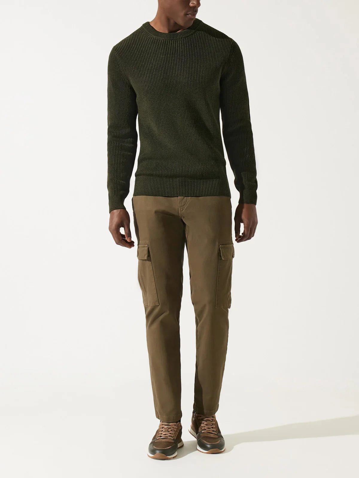 Pull col rond kaki - IZAC