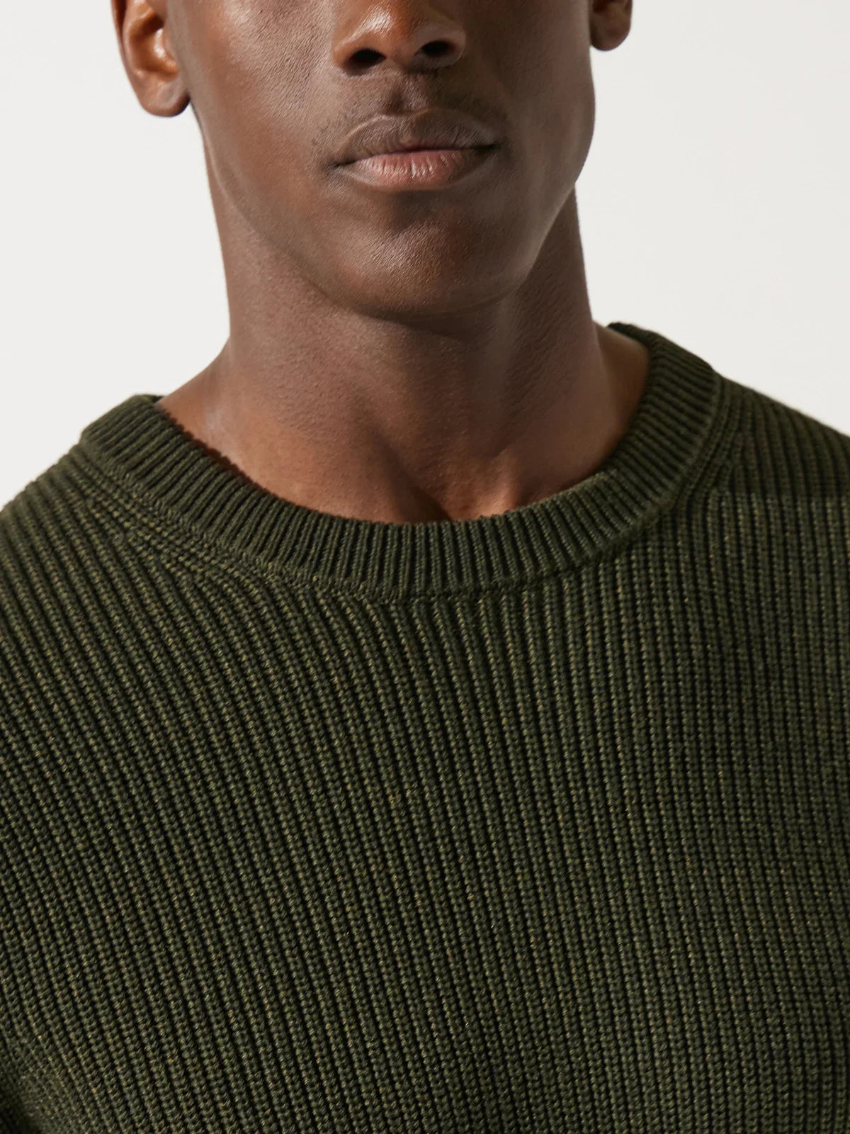 Pull col rond kaki - IZAC