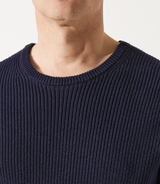 Pull col rond marine - IZAC