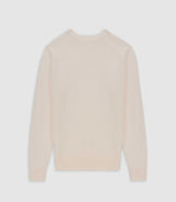 Pull col rond jeux de point écru - IZAC