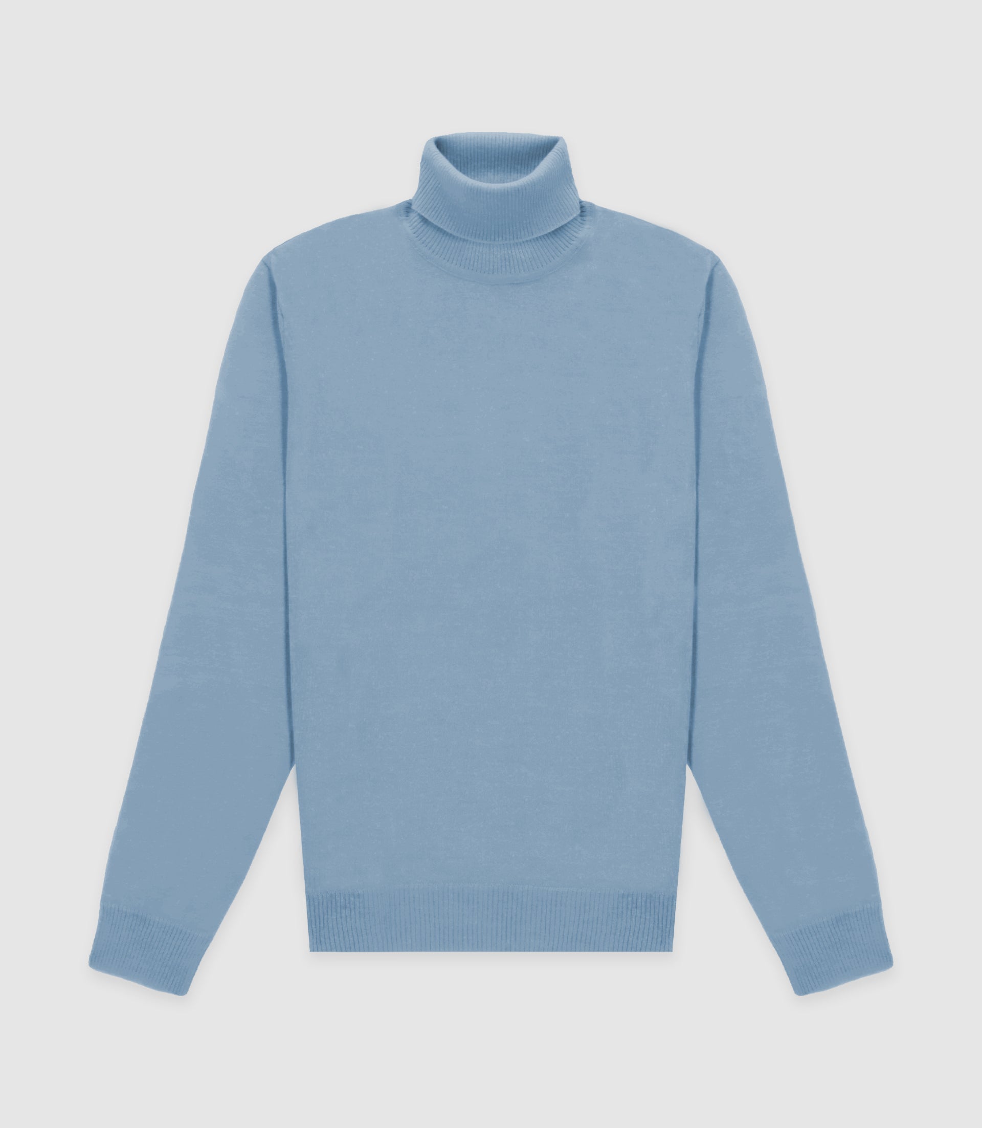 Pull col roulé bleu ciel - IZAC