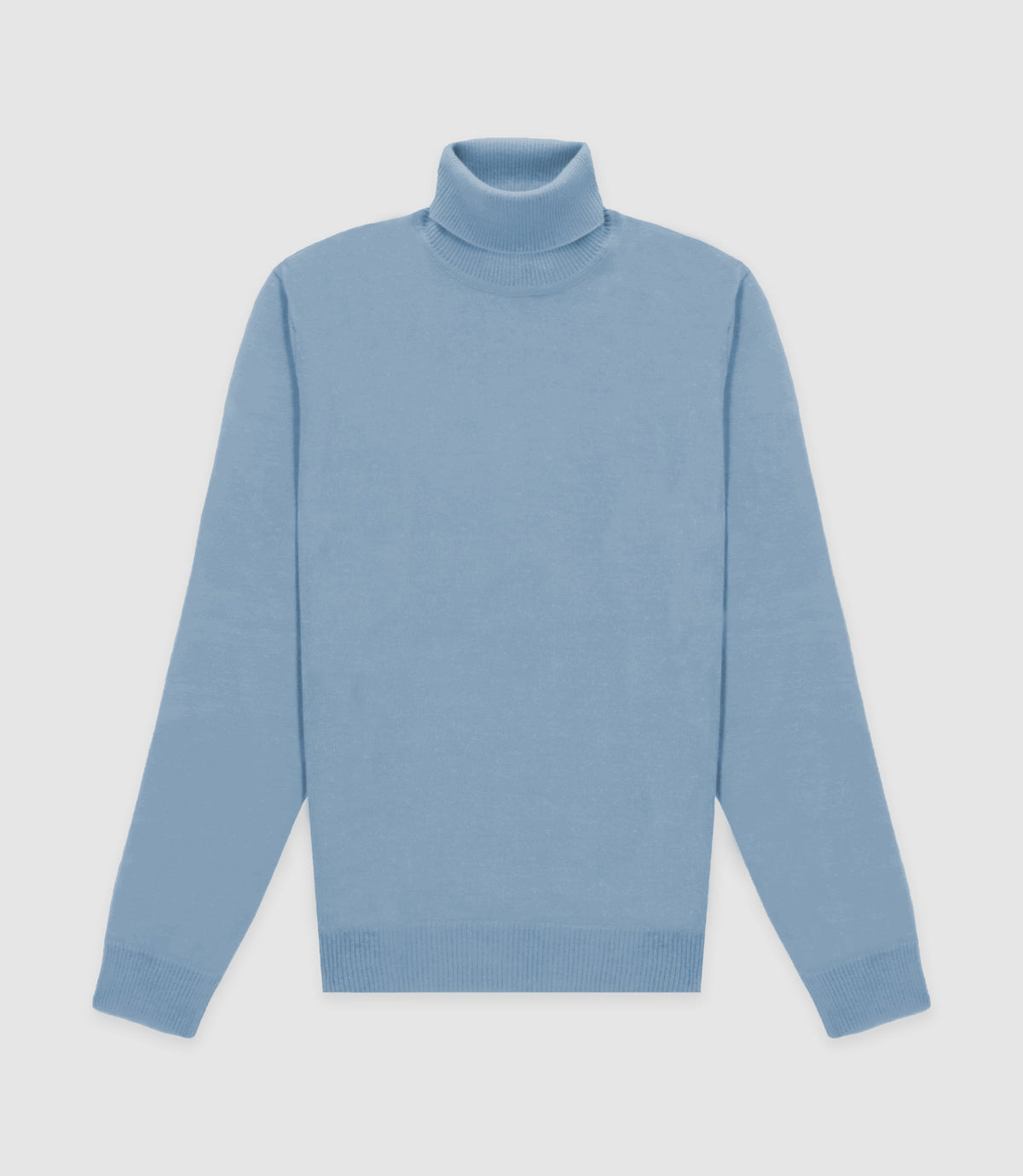 Pull col roulé bleu ciel - IZAC