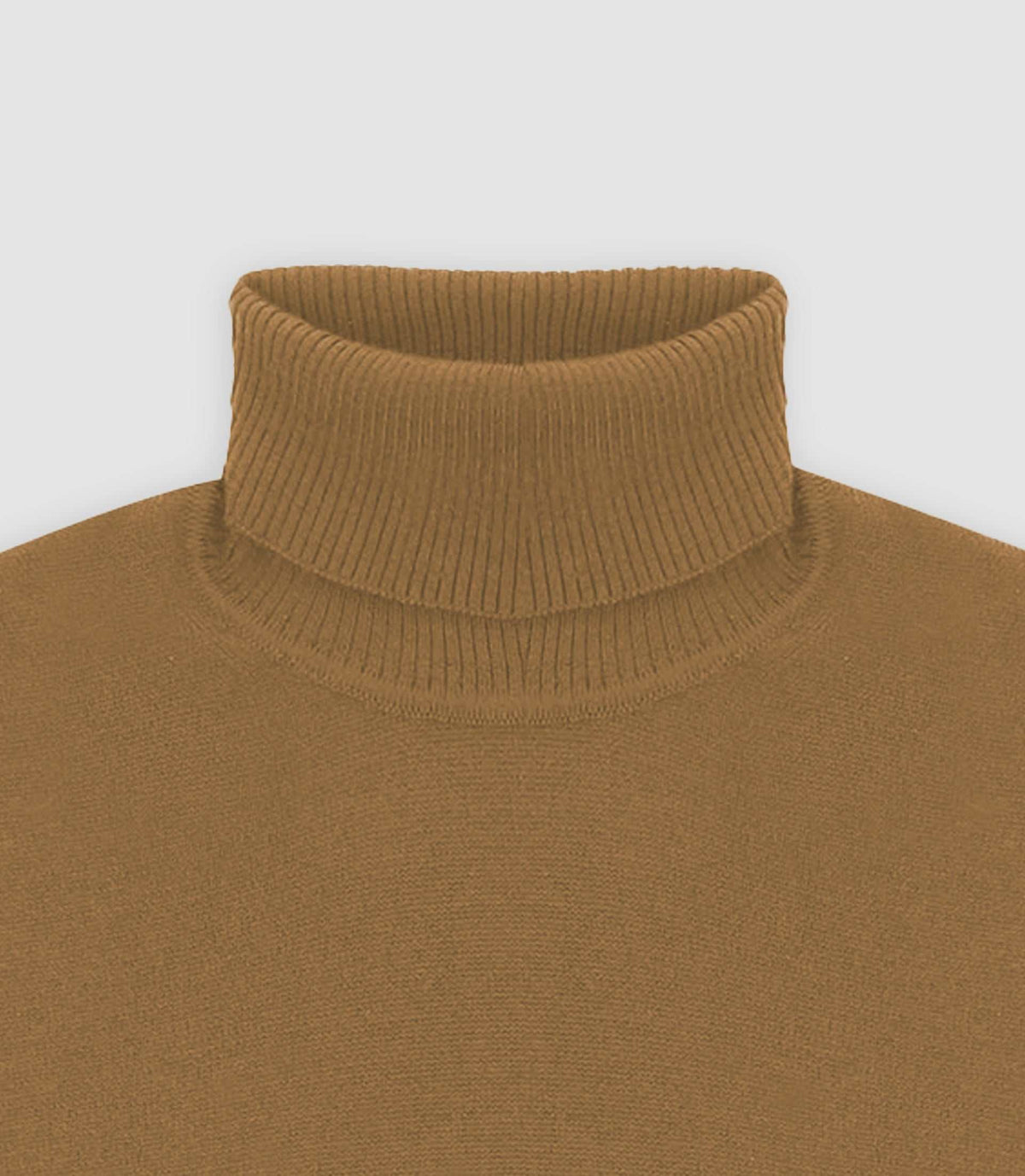 Pull col roulé camel - IZAC