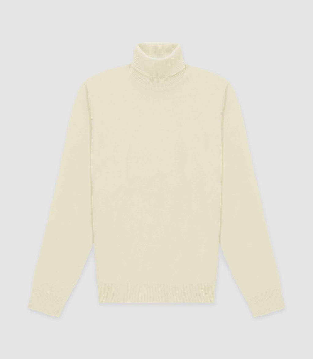 Pull col roulé écru - IZAC