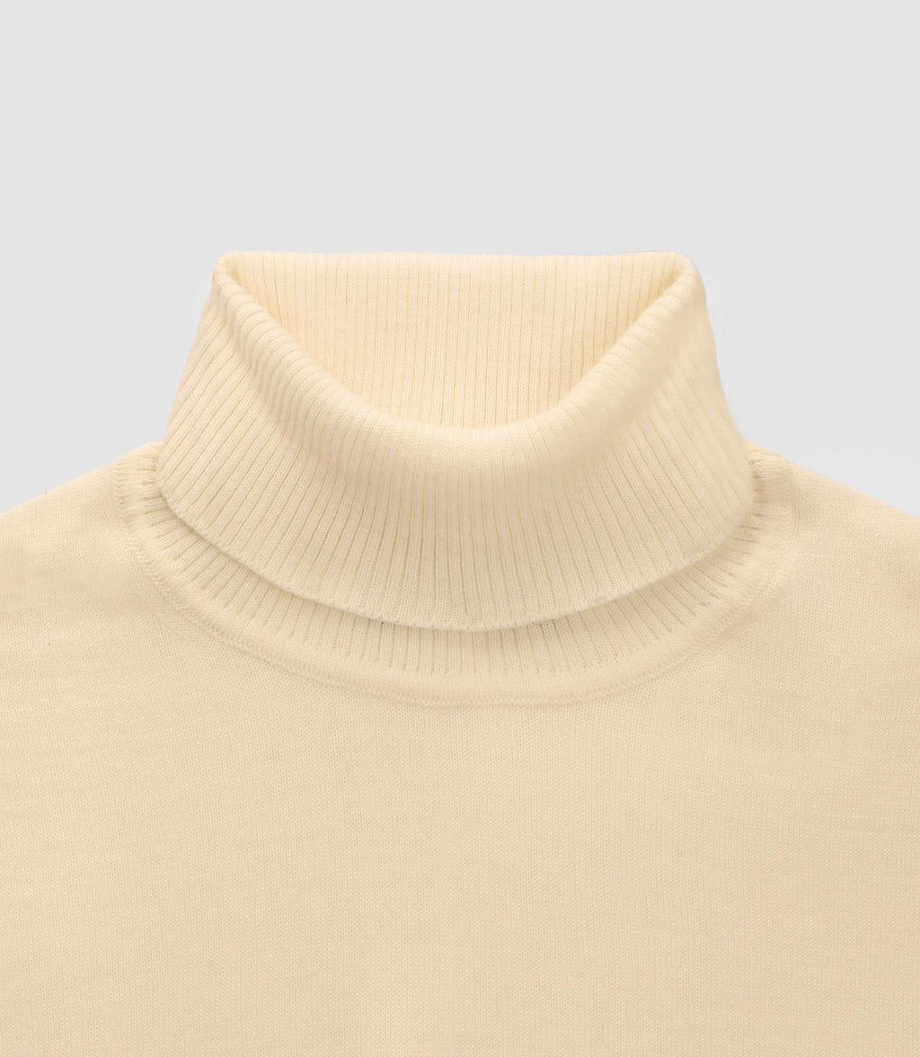 Pull col roulé écru - IZAC