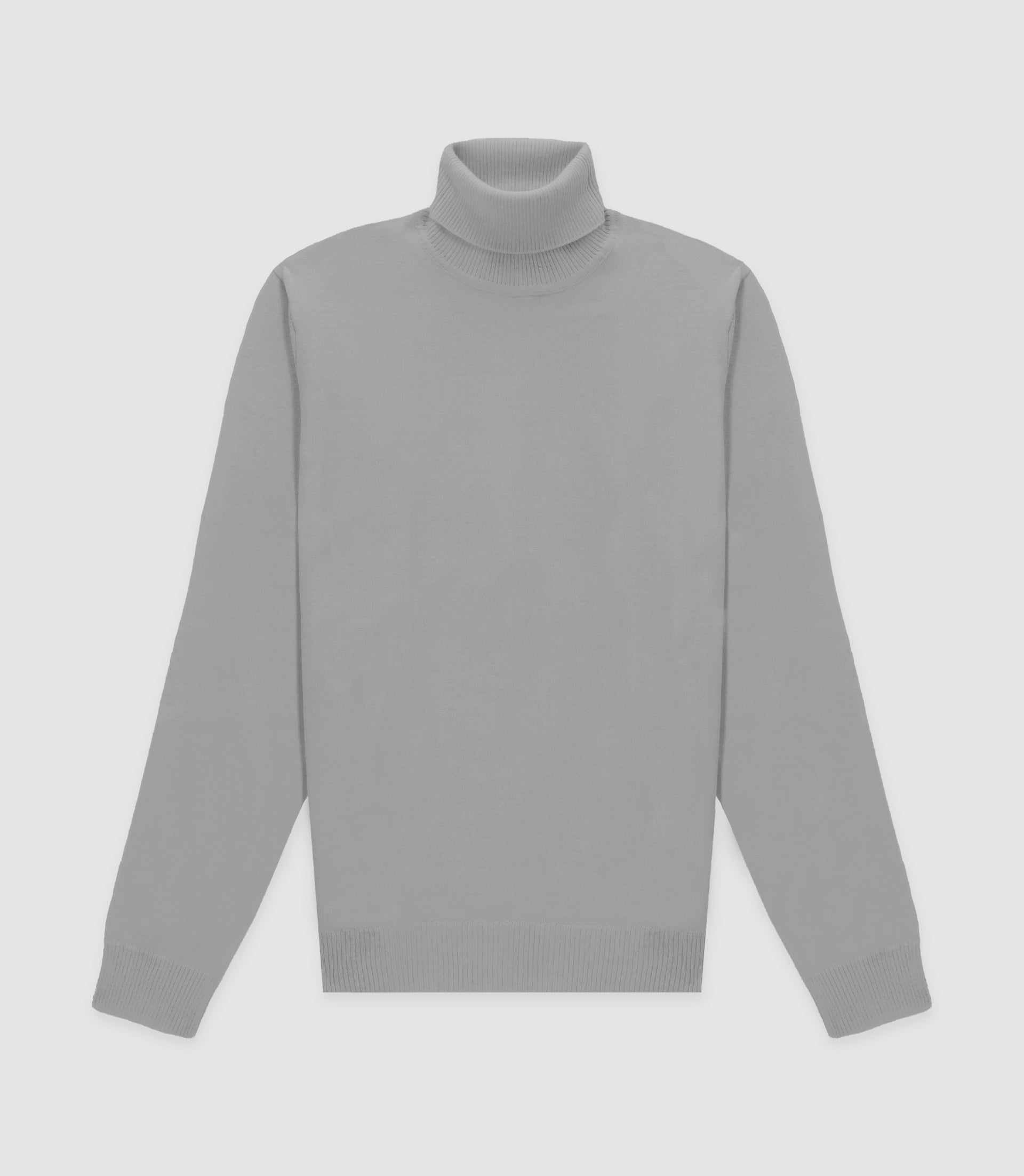 Pull col roulé gris chiné - IZAC