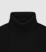 Pull col roulé noir - IZAC