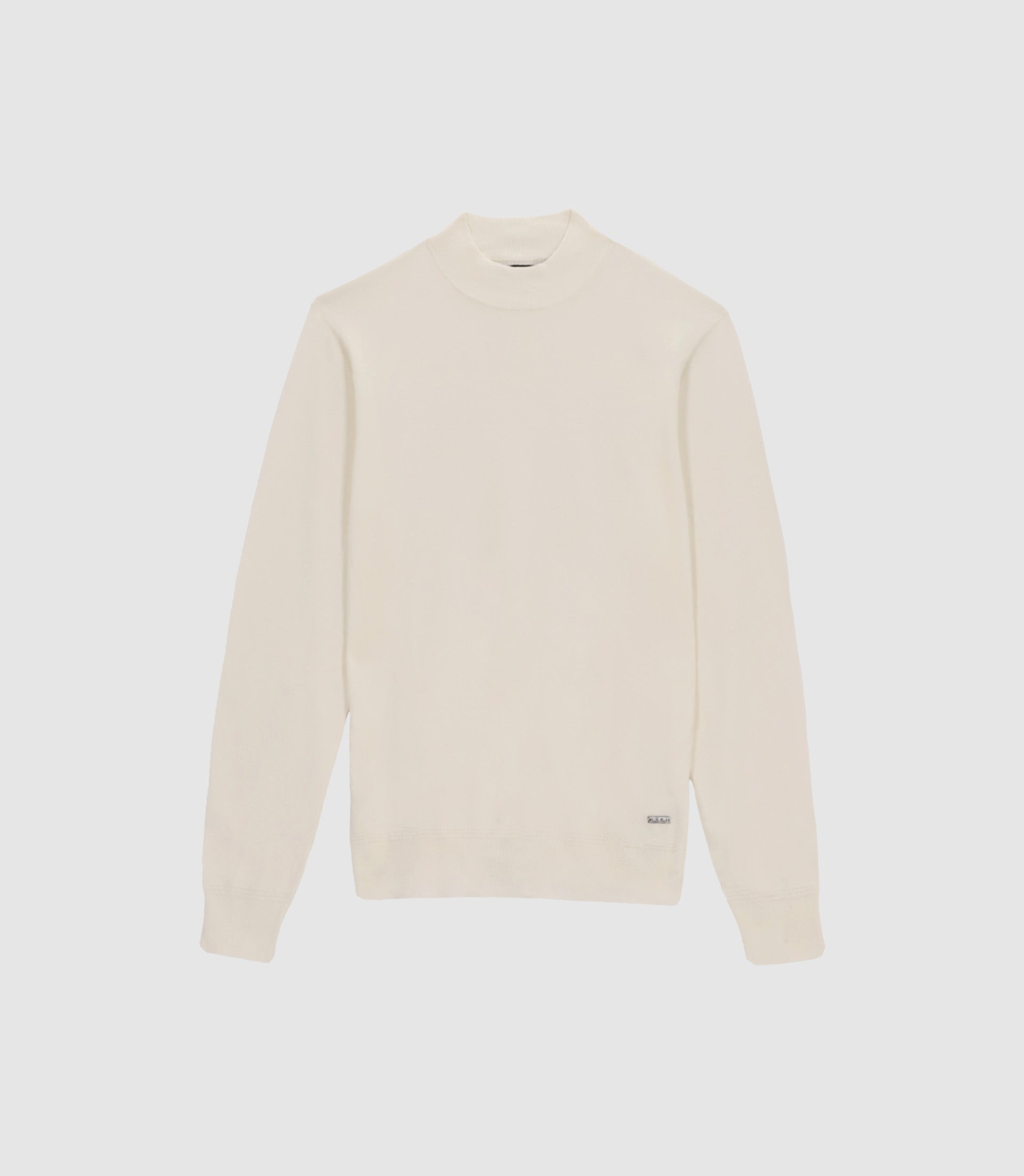 Pull col rond rayé écru - IZAC