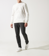 Sweat col rond fantaisie blanc - IZAC