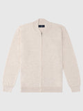 Gilet zippé col montant beige - IZAC