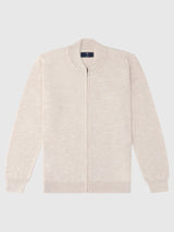 Gilet zippé col montant beige - IZAC