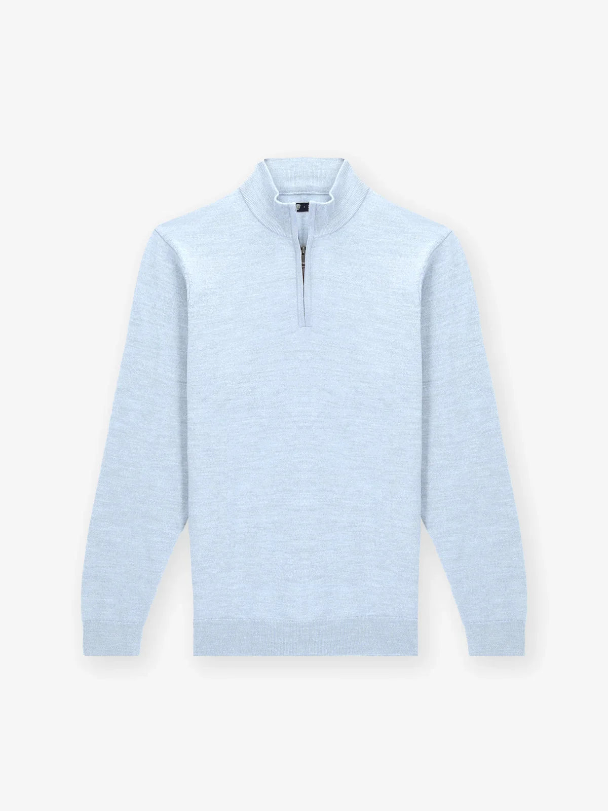 Pull col zip bleu ciel - IZAC